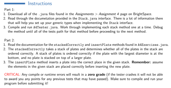 Program to use stack implementation in java language
