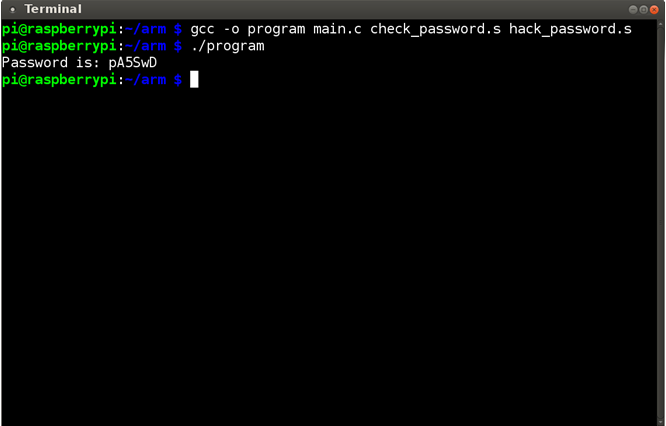 program to try different password in assembly language